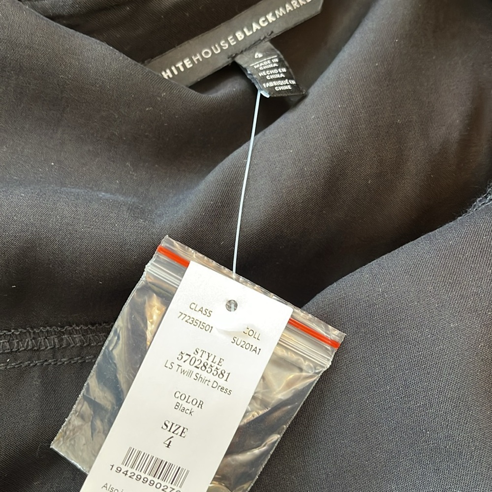 WHBM TWILL SHIRT DRESS WITH REMOVABLE BELT - Picture 11 of 12